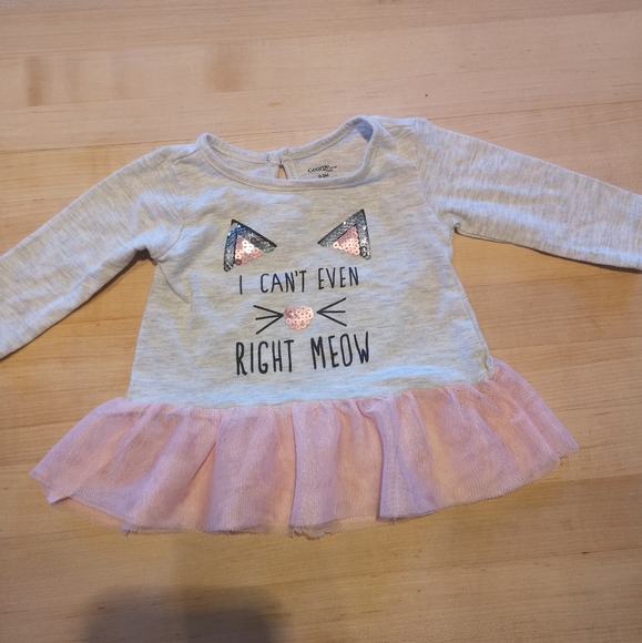 😻 0-3 Month Long Sleeve Dress - Picture 1 of 8